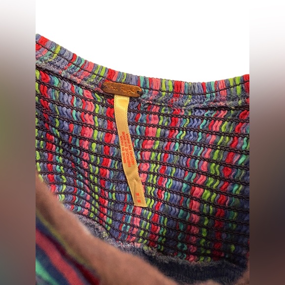 SOLD-on Depop FREE PEOPLE DREAM WEAVER MAXI DRESS Aqua Combo NWT Size Medium - Picture 9 of 12